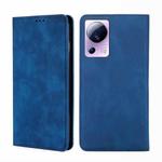 For Xiaomi Civi 2 5G Skin Feel Magnetic Horizontal Flip Leather Phone Case(Blue)