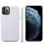 For iPhone 12 / 12 Pro Lamb Grain PU Back Cover Phone Case(White)