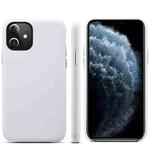 For iPhone 11 Lamb Grain PU Back Cover Phone Case(White)