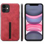 For iPhone 11 Denior DV Elastic Card PU Back Cover Phone Case(Red)