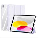 For iPad 10th Gen 10.9 2022 DUX DUCIS Copa Series Smart Leather Tablet Case(Purple)