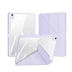 For iPad 10th Gen 10.9 2022 DUX DUCIS Magi Series Smart Leather Tablet Case(Purple)