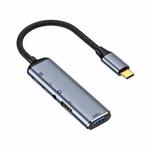 Y003 5 in 1 USB-C/Type-C to USB3.1+USB2.0+Dual USB-C/Type-C+3.5mm Audio Interface Multifunctional Adapter