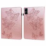 For Xiaomi Redmi Pad 10.61 Embossed Butterfly Pattern Leather Tablet Case(Pink)