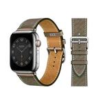 Microporous Leather Strap For Apple Watch Ultra 49mm / Series 8&7 45mm / SE 2&6&SE&5&4 44mm / 3&2&1 42mm (Coffee)