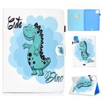 For iPad Pro 11 (2020) Sewing Thread Horizontal Painted Flat Leather Tablet Case with Sleep Function & Pen Cover & Anti Skid Strip & Card Slot & Holder(Dinosaur)