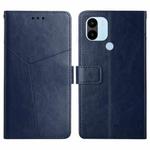 For Xiaomi Redmi A1+ HT01 Y-shaped Pattern Flip Leather Phone Case(Blue)