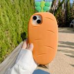 For iPhone 14 Pro Carrot Silicone Phone Case