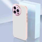 For iPhone 14 Pro Charming Eye Series Lens Protector Skin Frosted Phone Case(Pink)