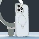 For iPhone 13 Pro Yadun Holder Magsefe Phone Case(Morning Fog Transparent)
