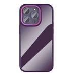 For iPhone 14 Plus Ming Shield Series High Transparent Solid Color Phone Case(Dark Purple)