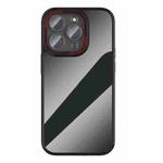 For iPhone 14 Plus Ming Shield Series High Transparent Solid Color Phone Case(Black)