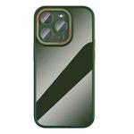 For iPhone 14 Pro Ming Shield Series High Transparent Solid Color Phone Case(Green)