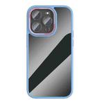 For iPhone 14 Pro Max Ming Shield Series High Transparent Solid Color Phone Case(Sierra Blue)