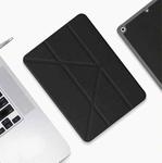 For iPad 10th Gen 10.9 2022 Mutural Multi-fold Smart Leather Tablet Case(Black)