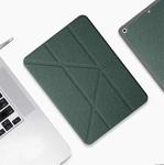 For iPad 10th Gen 10.9 2022 Mutural Multi-fold Smart Leather Tablet Case(Green)