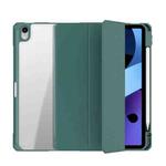 For iPad 10th Gen 10.9 2022 Mutural Pinyue Series Smart Leather Tablet Case(Dark Green)