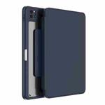 For iPad 10th Gen 10.9 2022 Mutural Jianshang Series Tablet Leather Smart Case(Dark Blue)