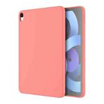 For iPad 10th Gen 10.9 2022 Mutural Silicone Microfiber Tablet Case(Pink Orange)