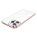 For iPhone 14 Pro Max SULADA The Glad Eye Series Plating TPU Shockproof Protective Case(Pink)
