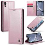 For iPhone XR CaseMe 003 Crazy Horse Texture Leather Phone Case(Pink)