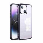 For iPhone 14 Plus SULADA Metal Frame + Nano Glass + TPU Phone Case(Dark Purple)