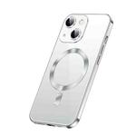 For iPhone 14 Plus SULADA Plating TPU Shockproof Phone Soft Case(Silver)