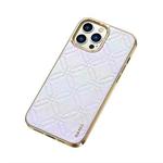 For iPhone 14 Pro SULADA Cooljas Series TPU Sheepskin Texture Phone Protective Case(Bright Silver)