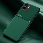 For Xiaomi Redmi A1 4G Classic Tilt Strip Grain Magnetic Shockproof PC + TPU Case(Green)