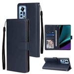 For Infinix Note 11 Pro Multifunctional Horizontal Flip Leather Case with Three Card Slot(Navy Blue)