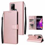 For Infinix Hot 10s Multifunctional Horizontal Flip Leather Case with Three Card Slot(Rose Gold)