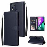 For Infinix Smart 5 Multifunctional Horizontal Flip Leather Case with Three Card Slot(Navy Blue)