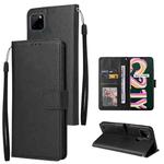 For Realme C21Y / C25Y Multifunctional Horizontal Flip Leather Case with Three Card Slot(Black)