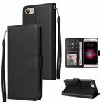 For vivo Y53 Multifunctional Horizontal Flip Leather Case with Three Card Slot(Black)