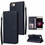For vivo Y53 Multifunctional Horizontal Flip Leather Case with Three Card Slot(Navy Blue)