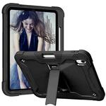 For iPad 10th Gen 10.9 2022 Silicone + PC Shockproof Tablet Case(Black)