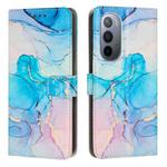 For Motorola Moto X30 Pro / Edge 30 Ultra Painted Marble Pattern Leather Phone Case(Pink Green)