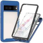 For Googel Pixel 7 Pro Starry Sky Full Body Hybrid Shockproof Phone Case(Royal Blue)