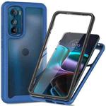 For Motorola Moto Edge 30 Starry Sky Full Body Hybrid Shockproof Phone Case(Royal Blue)