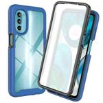 For Motorola Moto G52 / G82 Starry Sky Full Body Hybrid Shockproof Phone Case(Royal Blue)