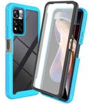 For Xiaomi Redmi Note 11 Pro+ 5G Global Starry Sky Full Body Hybrid Shockproof Phone Case(Light Blue)