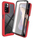 For Xiaomi Redmi Note 11 Pro+ 5G Global Starry Sky Full Body Hybrid Shockproof Phone Case(Red)