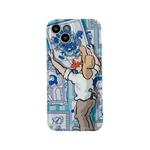 For iPhone 14 Pro Max Oil Painting TPU Phone Case(Hanging Painting)