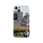 For iPhone 14 Oil Painting TPU Phone Case(Street Painter)