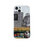 For iPhone 14 Plus Oil Painting TPU Phone Case(Street Painter)