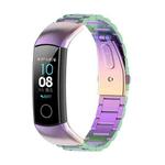 For Huawei Honor Band 4 (CRS-B19) / Honor Band 5 (CRS-B19S) Three Beads Steel Wrist Strap Watchband(Colorful)