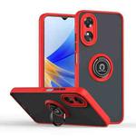 For OPPO A17 4G Q Shadow 1 Series TPU + PC Phone Case with Ring(Red)