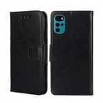 For Motorola Moto E32 India/E22s 4G Global Crystal Texture Leather Phone Case(Black)