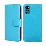 For Motorola Moto E32 India/E22s 4G Global Crystal Texture Leather Phone Case(Sky Blue)