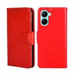 For Realme C33 4G Crystal Texture Leather Phone Case(Red)